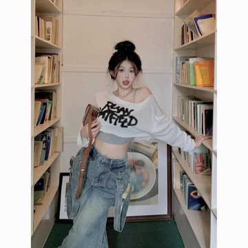 【砂糖夢境】長袖夏季防曬罩衫設計感短款上衣外搭吊帶T恤女薄款背心倆件套裝