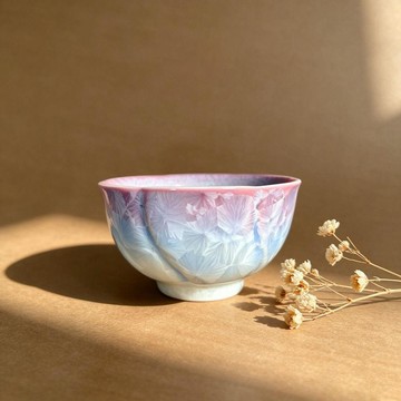臺灣/免運✨茶杯  主人杯漸變結晶釉茶杯漂亮精緻杯子男女陶瓷品茗杯高端送禮主人杯小清新