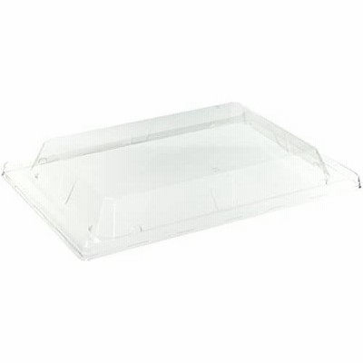 中央化学 日本製 使い捨て刺身容器蓋 CF宴角34-23 蓋 (CAPG) 20枚入サイズ:約34.1×23.1×4.5cm 透明