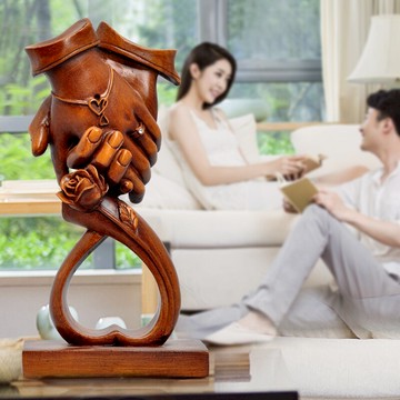 執子之手擺件結婚禮物新人閨蜜新婚禮品紀念日送禮客廳家居裝飾品