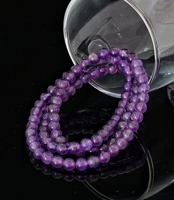 入門級三圈紫晶 5.8mm 手錬 ( 3 wraps Amethyst Bracelet )
