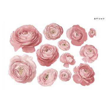 【10月新品4】20-22-0087 裁切紙・拼貼素材 陸蓮花