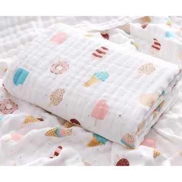 嬰兒紗布浴巾純棉包單寶寶洗澡吸水超柔毛巾被新生兒兒童超軟蓋毯