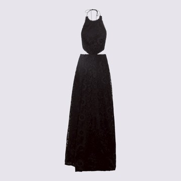 Sabina Musayev Black Stretch Doro Long Dress