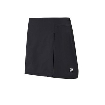 FILA官方直營 女抗UV平織短裙-黑色 5SKZ-5007-BK