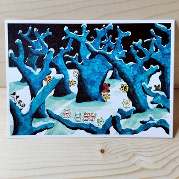 明信片/卡片/插畫卡片 寂靜