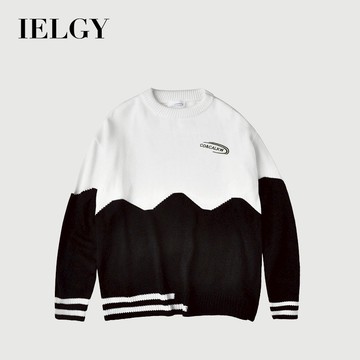 IELGY男士休閒簡約半高領毛衣