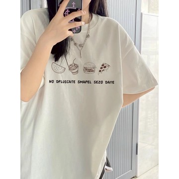 【林木木】短袖 t恤 純棉 oversize 短袖上衣 衣服 女生上衣 顯瘦 t 休閒 夏季 ins 風 原宿风