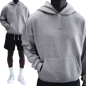 Nike As M Nk Tf Si Brsh Po Hd 男款 灰色 毛絨 帽T 長袖 IM5919-063