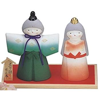 ひな人形　立ち雛大　万古焼(中古品)