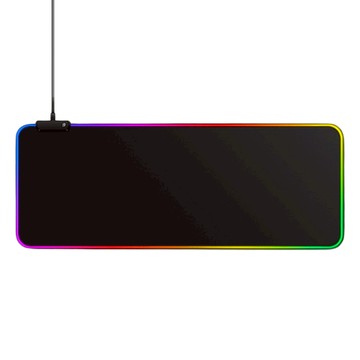 RGB LED 電競滑鼠鍵盤防水大桌墊 90 x 40 公分  1個  黑色