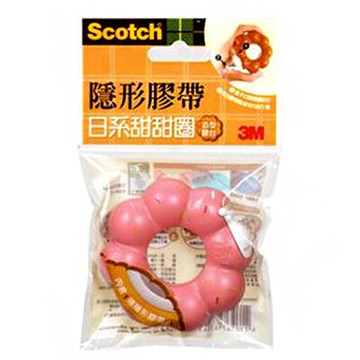 【文具通】3M Scotch 隱形 膠帶 附台 草莓波堤 810BD-3 E1040043【APP滿額下單10%點數(單一帳號最高5000點)】1/31止