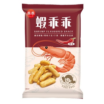 乖乖玉米脆條-蝦乖乖辣味80g