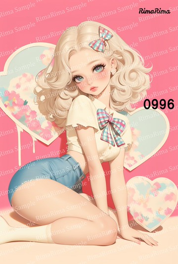 0996 原創貼紙 原創人物貼紙 貼紙 標籤 りまりま RimaRima