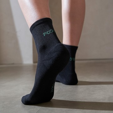 【FOOTER除臭襪】DAILY LITE 輕壓力襪(T96-黑色)