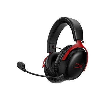 HyperX Cloud III Wireless颶風3無線電競耳機-紅(77Z46AA)
