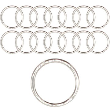 ButtonKing 彩色O型環 10mm  銀  15個