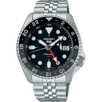 SEIKO精工 5 Sports SKX GMT 黑水鬼機械錶 42.5MM SSK001K1/4R34-00A0D