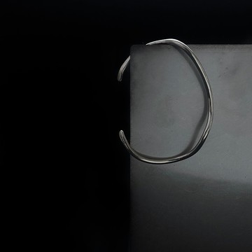 手鐲 925純銀 wave bangle01