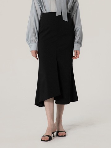 Mermaid Slit Skirt Summer Version Black