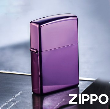【ZIPPO】ZIPPO 24747 炫光紫(素面)防風打火機