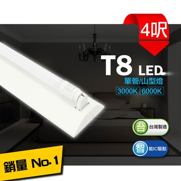 Led 40w T8 雙管4呎山型燈座含光源吸頂燈日光燈層板燈室內燈間接照明現貨附發票 蝦皮商城 Line購物