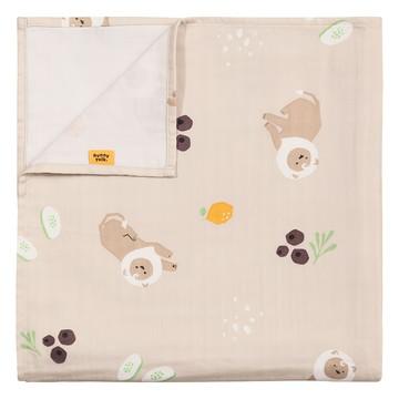 Runny Yolk 朗尼幼克 純棉包巾 120x120cm 台灣製  mama juice-gin fizz