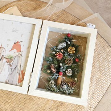 聖誕限定/雪松聖誕樹相框/現貨/快速出貨