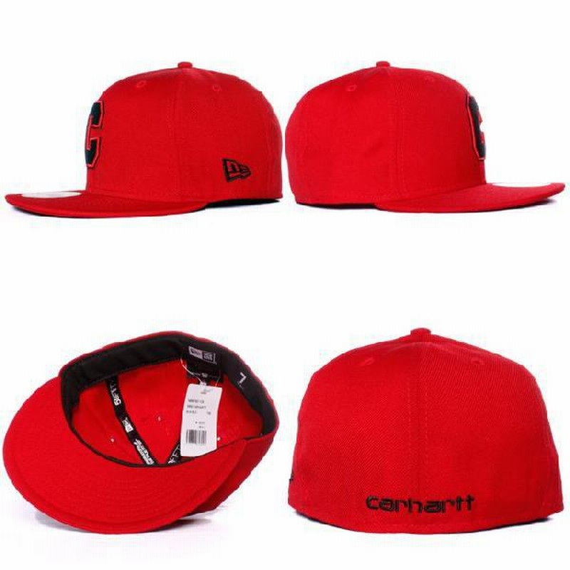 カーハート×ニューエラ 5950キャップ ツートンロゴ スカーレット ブラック ラディアントレッド Carhartt×New Era 59FIFTY  Cap Scarlet Black Radiant Red | LINEブランドカタログ