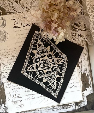 十九世紀歐洲玫瑰棒槌典藏蕾絲(Rosace Lace)