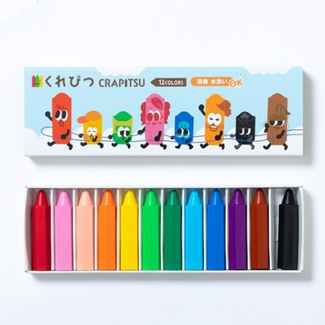【日本製くれぴつ CRAPITSU】蜂巢蠟筆 【紙盒款】