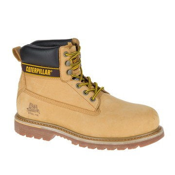 Cat Holton SRC [CA708215] 男 鋼頭鞋 中筒靴 工作鞋 安全鞋 經典黃靴 卡其