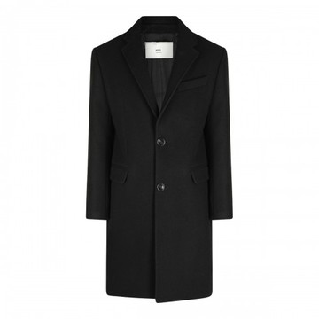 Ami Paris - Black Wool Coat 52