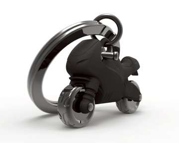 【Simple Zone】Metalmorphose 消光黑摩托車鑰匙圈