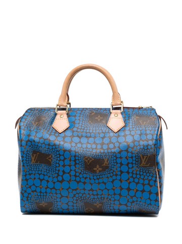 Louis Vuitton - x Yayoi Kusama 2012 pre-owned Speedy 30 tote bag - women - PVC - One Size - Blue