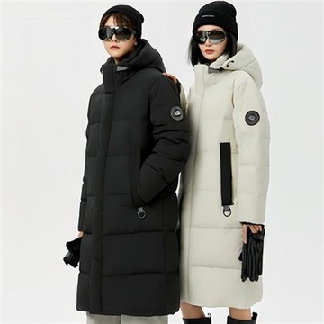 【巴黎精品】現貨+預購 抗寒防風真羽絨外套90%白鴨絨羽絨衣秋冬上衣-可拆帽寬鬆鴨絨男女外套2色a1ly34