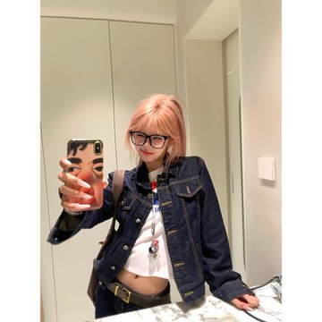 NECOYEP 2025美式原牛解構高街牛仔外套男女潮流休閑痞帥工裝夾克