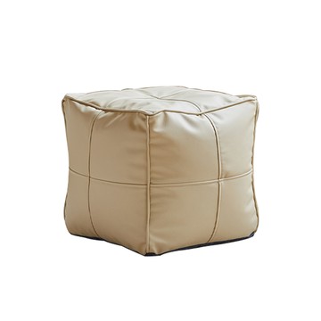 hoi! 源氏木語方形皮坐凳沙發 RD05307 白色