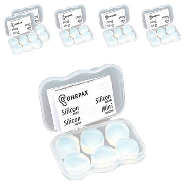 OHROPAX 安耳悠 透明矽膠耳塞  6個  6組