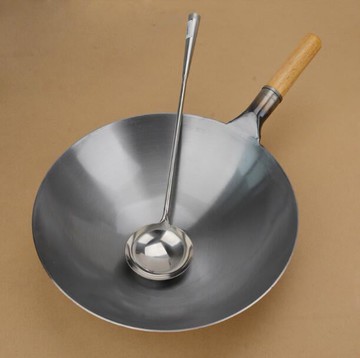 【最低價】【公司貨】熱賣~鐵鍋 炒鍋  老式鐵鍋 炒鍋家用 不粘鍋 炒菜鍋 瓦斯竈適用 加厚 大馬勺 飯店 商用 廚師 專用鍋