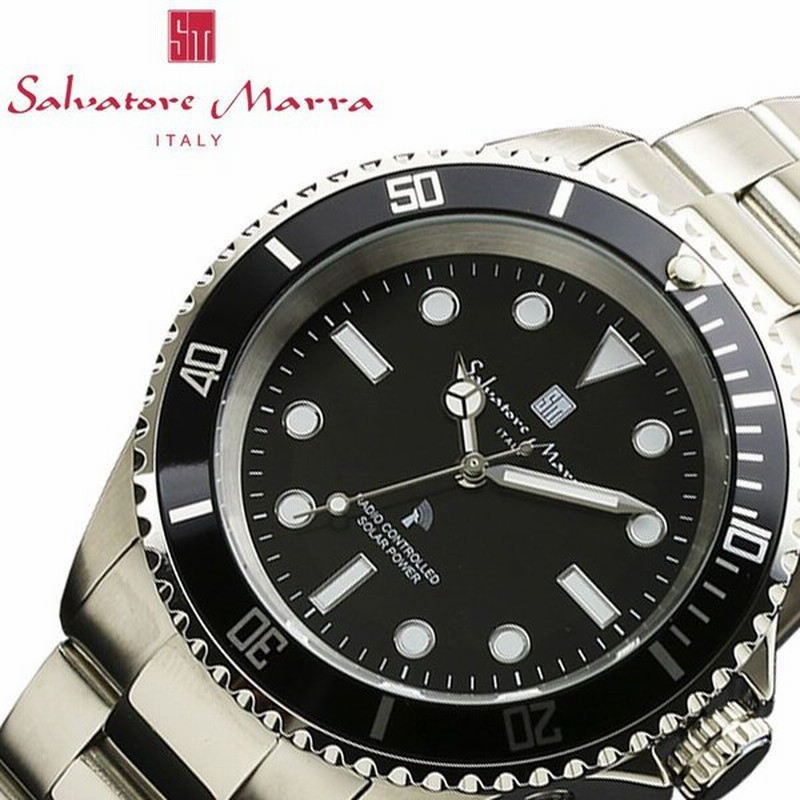 サルバトーレマーラ 腕時計 SalvatoreMarra 時計 メンズ ブラック