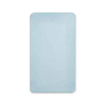 奇哥 - 比得兔天絲泡泡紗床包 65×120cm+床墊包覆13cm(嬰兒床床包 床單)-水綠色