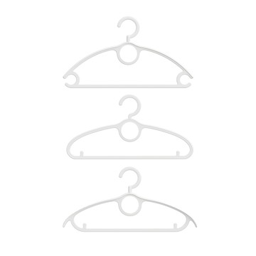 【ECOCO】意可可家用晾衣架10入 家用 掛衣服 衣架 學生 宿舍 防滑 無痕 防肩角 晾衣撐 多功能 收納 神器