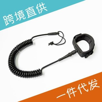 現貨10英尺SUP充氣沖浪板安全腳繩彈力腳繩滑水板伸縮救生卷繩