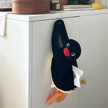 🧻台現免運🐧𝐏𝐈𝐍𝐆𝐔面紙套🧻衛生紙的家 衛生紙收納 紙巾盒 企鵝家族 可愛禮物 居家 軟裝 裝飾 車用衛生紙收納 禮物