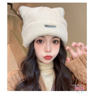 降降降149元⬇️119-💝Becca-E0016/E0017/E0018/E0019【現貨-隔日到貨】貓耳毛茸茸帽