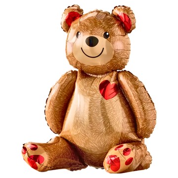 3D立體小熊 愛心抱抱熊 Set  充氣後約高55cm  1個