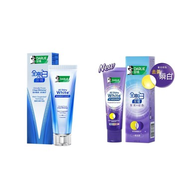 【蝦皮直營】好來 全亮白 星耀紫光校色牙膏100g/深導煥白牙膏90g