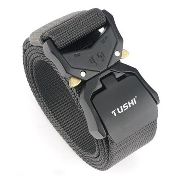 戰術編織腰帶男士青年作訓帆布工裝皮帶尼龍戶外褲帶鋁合金插扣