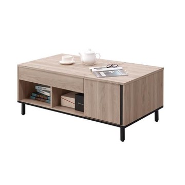 【唯熙傢俱】莉特淺灰橡色4尺大茶几